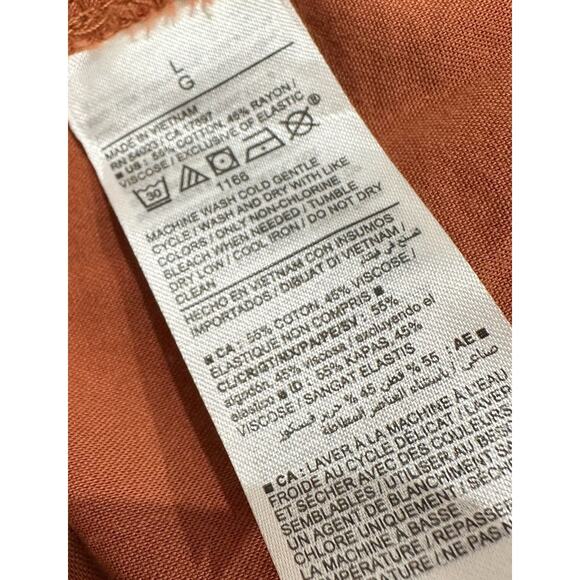 Old Navy Ruffled Off-The-Shoulder Smocked Henna Maxi Dress L Cottagecore - Picture 6 of 9